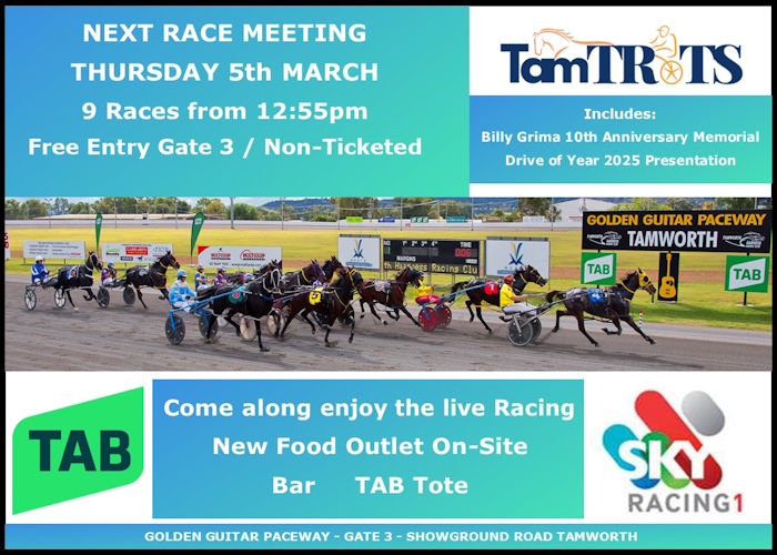 Next Race Meeting Thu 5th March 2025