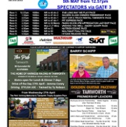 Race Meeting Flyer for Thursday 5th May 2022